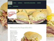 Tablet Screenshot of gonellas.com